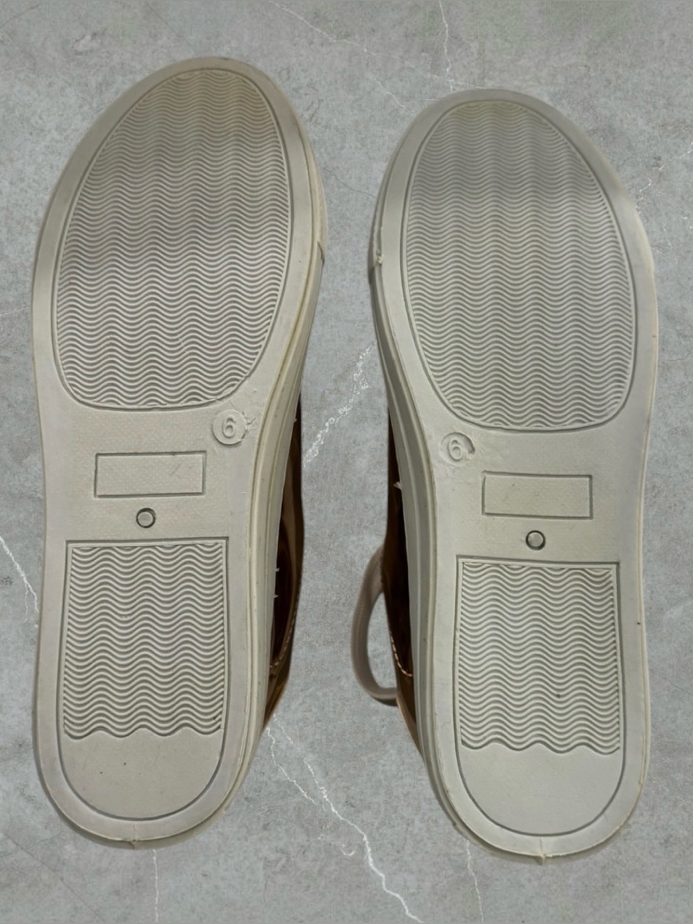 2 for $30 | Statement Rose Gold Metallic Low-Top Sneakers - Picture 9 of 16